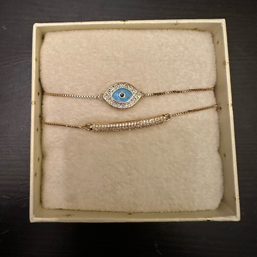 Evil Eye Bracelet & Bar Bracelet